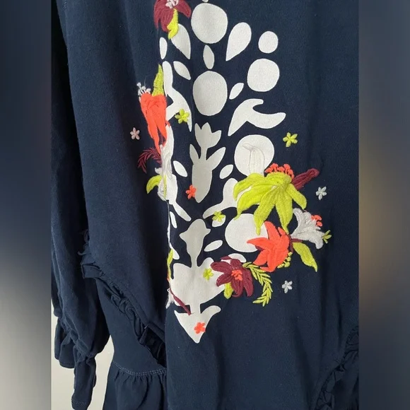 NWT FREE PEOPLE MOVEMENT Spring Forward Tunic In Midnight Navy Combo MSRP $128 - Picture 13 of 16